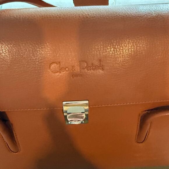 Cleo & Patek Paris Camel Leather Vintage Briefcase - Picture 3 of 10